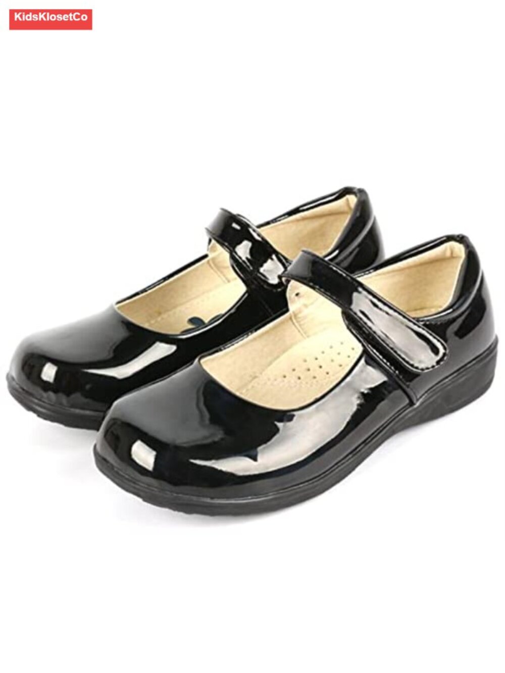 Girl's Mary Jane Strap Flat School Uniform Dress Shoe